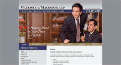 Desktop Screenshot of macksoud-law.com
