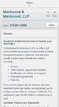 Mobile Screenshot of macksoud-law.com